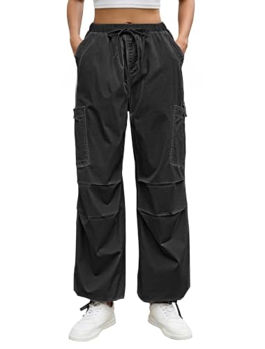 Eddoyee Women's Baggy Wide Leg Cargo Parachute Pants: $37.97 Eddoyee Women's Baggy Wide Leg Cargo Parachute Pants: $37.97