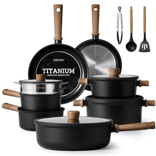Carote Nonstick Pots and Pans Cookware Set: $139.97 Carote Nonstick Pots and Pans Cookware Set: $139.97
