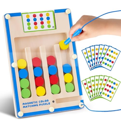 Montessori Magnetic Wooden Maze Toy: $12.88