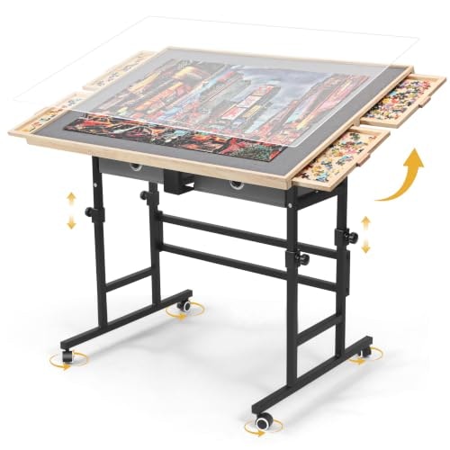 BuilderButler 2,000-Piece Adjustable Puzzle Table: $128.60 BuilderButler 2,000-Piece Adjustable Puzzle Table: $128.60