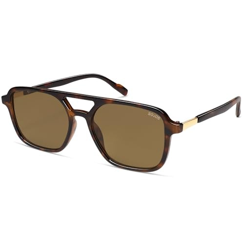 Sojos Retro Aviator Sunglasses: $13.49