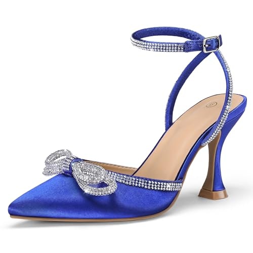 Mysoft Women's Rhinestone Bow Kitten Heel Pumps: $32.38 Mysoft Women's Rhinestone Bow Kitten Heel Pumps: $32.38