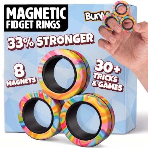 Bunmo Magnetic Fidget Rings 3-Pack: $5.09 Bunmo Magnetic Fidget Rings 3-Pack: $5.09