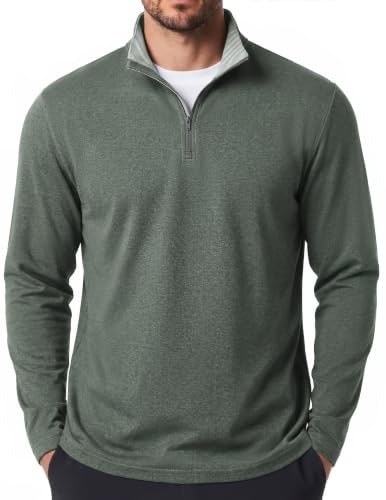 Coofandy Men's Quarter Zip Golf Pullover: $16.99 Coofandy Men's Quarter Zip Golf Pullover: $16.99
