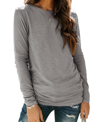 Sherosa Women's Long Sleeve Cotton Loose Fit T-Shirt: $8.49 Sherosa Women's Long Sleeve Cotton Loose Fit T-Shirt: $8.49