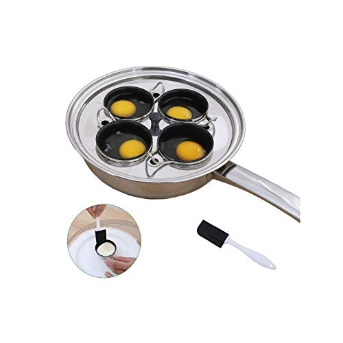 Stainless Steel Egg Poacher Pan with 4 Cups: $29.74 Stainless Steel Egg Poacher Pan with 4 Cups: $29.74