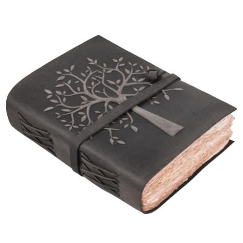 Leather Village 13" x 8" Tree of Life Leather Journal: $50.99