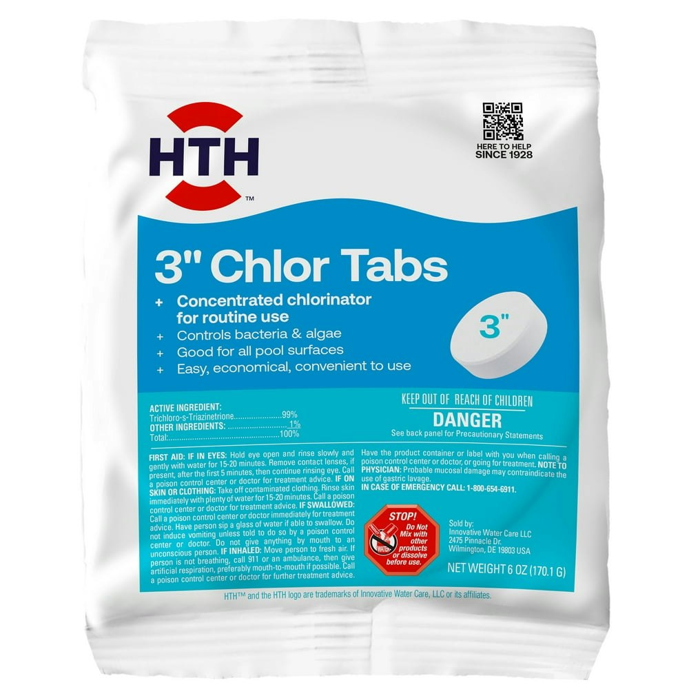 HTH 3-inch Chlorine Tablets 6-oz.: $4.97 HTH 3-inch Chlorine Tablets 6-oz.: $4.97