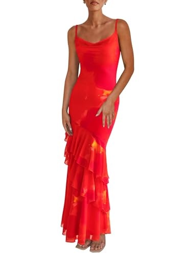 Prettygarden Women's Boho Floral Tiered Maxi Dress: $44.19