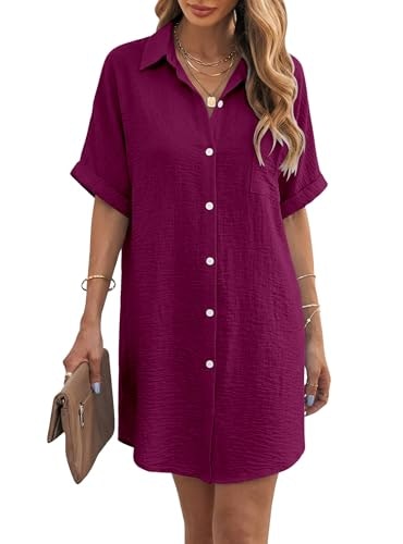 Angerella Women's Button-Down Swimsuit Coverup Shirt Dress: $19.75 Angerella Women's Button-Down Swimsuit Coverup Shirt Dress: $19.75