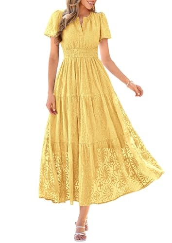 Prettygarden Women's Embroidered Maxi Wedding Guest Dress: $42.49 Prettygarden Women's Embroidered Maxi Wedding Guest Dress: $42.49