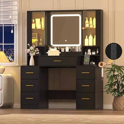 Wodeer Makeup Vanity Desk with Mirror and Lights: $203.99 Wodeer Makeup Vanity Desk with Mirror and Lights: $203.99