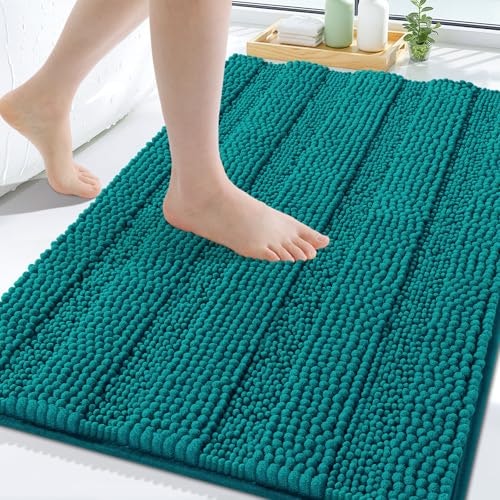 Grandaily 30" x 20" Chenille Striped Bath Mat: $29.74