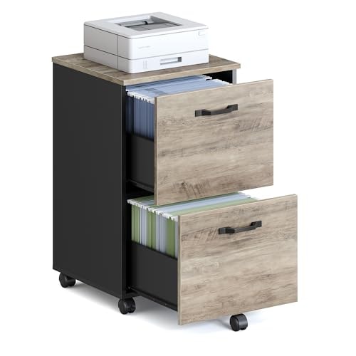 Vasagle 2-Drawer Rolling File Cabinet: $56.99