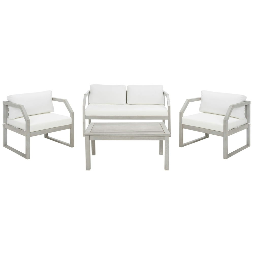 Safavieh Dren 4-Piece Outdoor Patio Conversation Set: $454.15