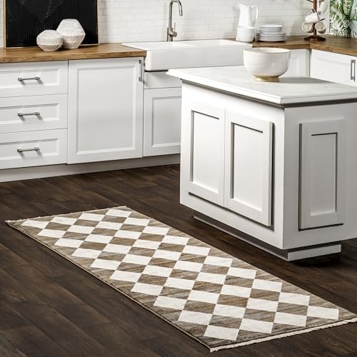 Nuloom Meline 2'6" x 6'5" Checkered Runner Rug: $60.85