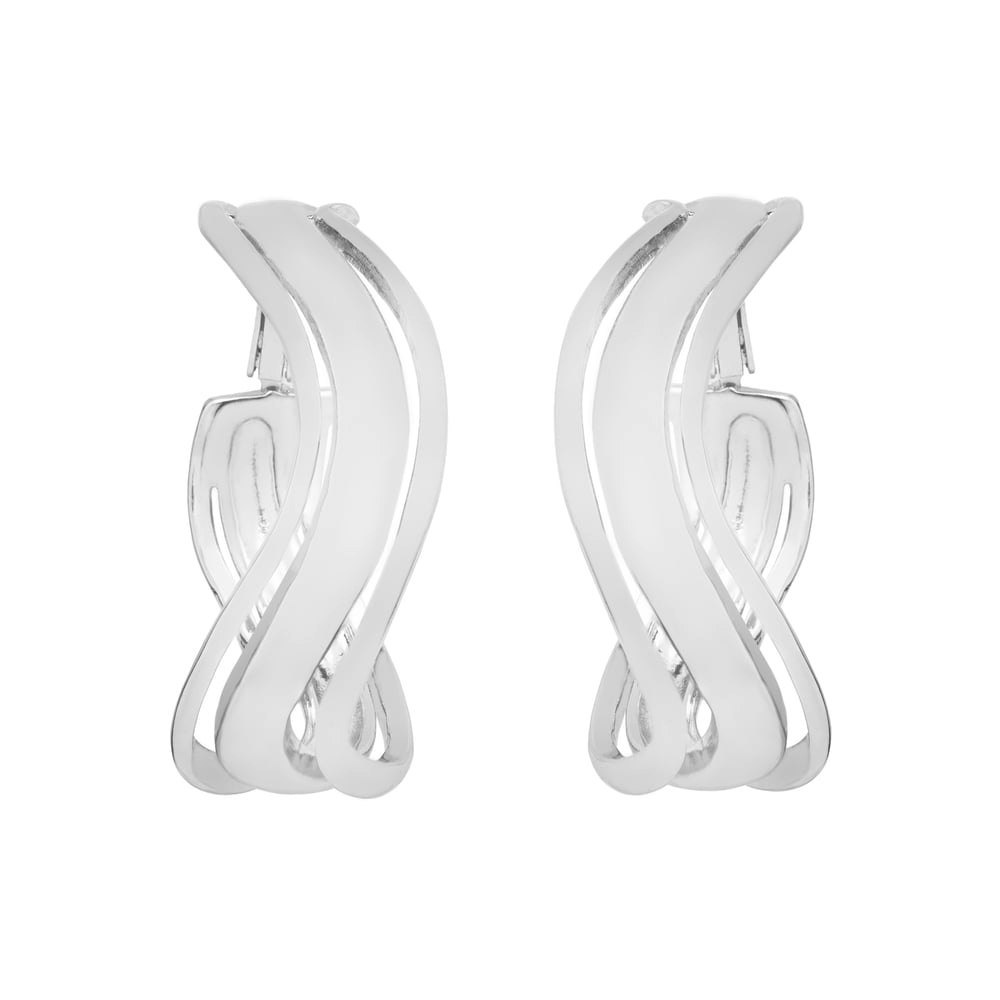 Time and Tru Women's Wavy Hoop Earrings: $0.75 Time and Tru Women's Wavy Hoop Earrings: $0.75