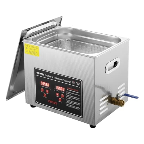 Vevor 10L Ultrasonic Cleaner with Digital Timer and Heater: $103.41 Vevor 10L Ultrasonic Cleaner with Digital Timer and Heater: $103.41