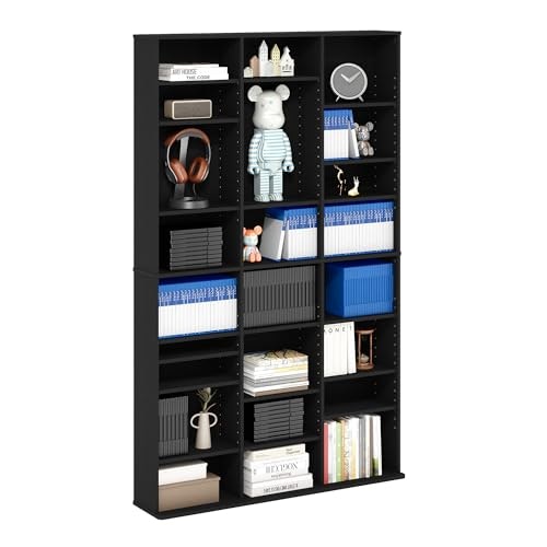 Furinno Jaya 24-Shelf Media Storage Cabinet: $86.39