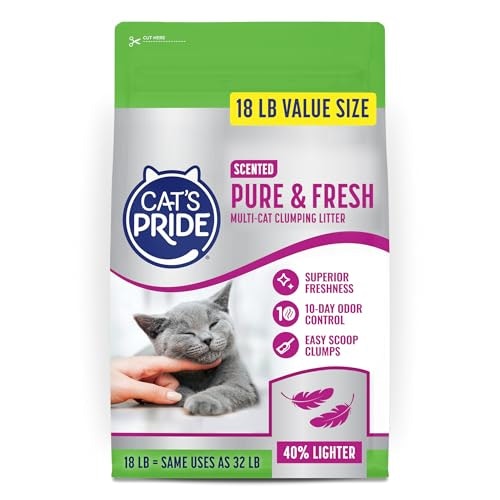 Cat's Pride Pure & Fresh Scented Clumping Litter 18lb: $14.31 Cat's Pride Pure & Fresh Scented Clumping Litter 18lb: $14.31