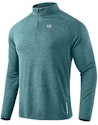 G Gradual Men's Quarter Zip Athletic Long Sleeve Shirt for
