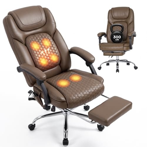 Malol Ergonomic Heated Reclining Executive Office Chair: $159.29 Malol Ergonomic Heated Reclining Executive Office Chair: $159.29