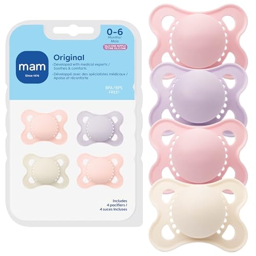 Mam Original 0-6 Month Baby Pacifier 4-Pack: $11.50