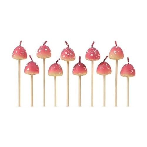 Genuine Fred Mushroom Party Candles 10-Pack: $8.99 Genuine Fred Mushroom Party Candles 10-Pack: $8.99