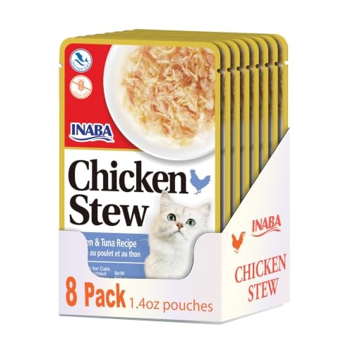 Inaba Chicken and Tuna Stew Cat Food Topper 8-Pack: $7.99 Inaba Chicken and Tuna Stew Cat Food Topper 8-Pack: $7.99
