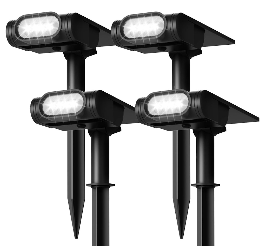 EZVALO Solar Spot Lights Outdoor IP67 Waterproof 4-Pack: $26 EZVALO Solar Spot Lights Outdoor IP67 Waterproof 4-Pack: $26