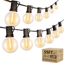 55-Foot G40 LED Outdoor String Lights for $15 + free shipping w/ Prime
