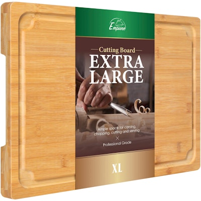 Empune Bamboo 17.6" Cutting Board for $11 + free shipping w/ Prime