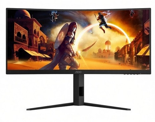 Certified Refurb AOC CU34G4HV 34" WQHD Curved LED Monitor: $160