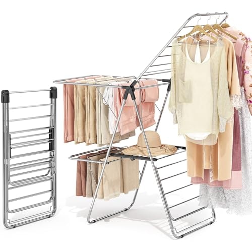 Apexchaser 4-Wing Stainless Steel Clothes Drying Rack: $53.95 Apexchaser 4-Wing Stainless Steel Clothes Drying Rack: $53.95
