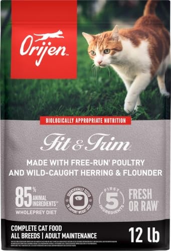 Orijen Fit & Trim Grain-Free Dry Cat Food 12lb Bag: $63.99 Orijen Fit & Trim Grain-Free Dry Cat Food 12lb Bag: $63.99