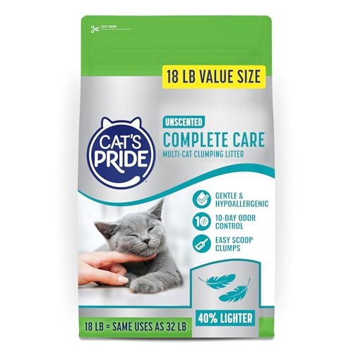 Cat's Pride Complete Care Hypoallergenic Unscented Litter 18lb: $14.31 Cat's Pride Complete Care Hypoallergenic Unscented Litter 18lb: $14.31