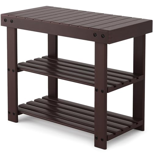 Sweetcrispy 3-Tier Shoe Rack Bench: $27.92