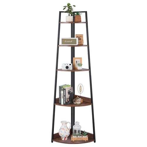 Vevor 5-Tier Corner Bookshelf: $50.25 Vevor 5-Tier Corner Bookshelf: $50.25