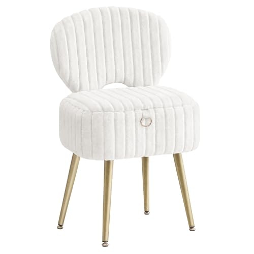 Songmics Vanity Chair with Folding Backrest: $56.99 Songmics Vanity Chair with Folding Backrest: $56.99