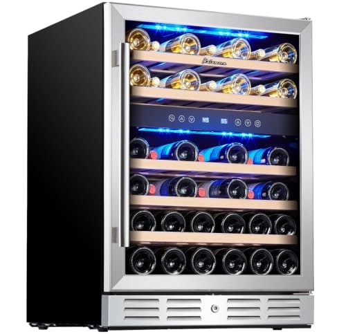 Kalamera 24-Inch Dual-Zone 46-Bottle Wine Cooler: $584.10