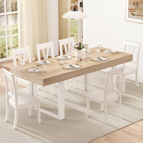 Zevemomo 63-78.7-Inch Extendable Dining Table: $179.98