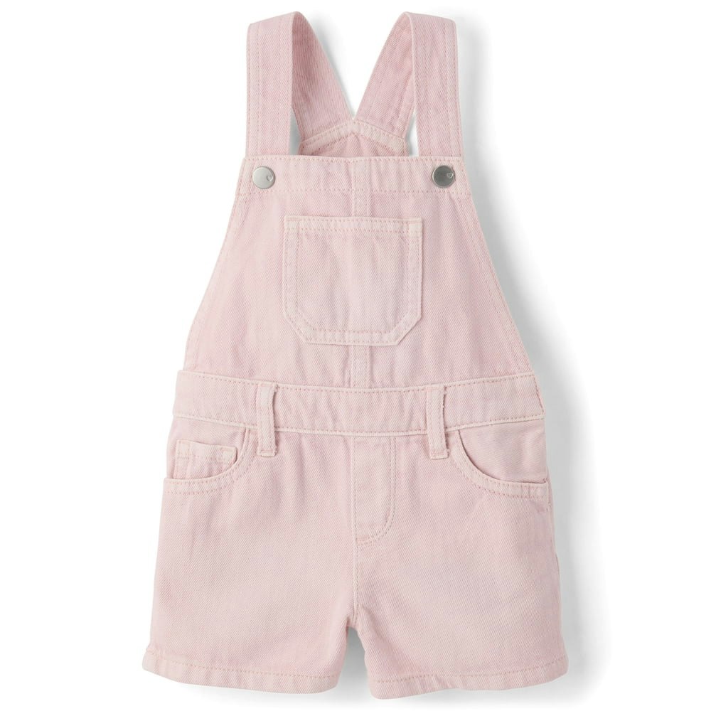 The Children's Place Baby & Toddler Girl Sleeveless Garment Dyed Shortalls: $9.95 The Children's Place Baby & Toddler Girl Sleeveless Garment Dyed Shortalls: $9.95