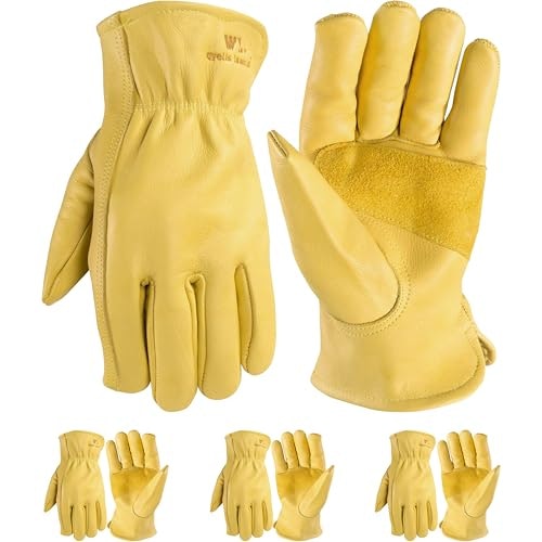 Wells Lamont Men's Reinforced Cowhide Leather Work Gloves 3-Pack: $24.26 Wells Lamont Men's Reinforced Cowhide Leather Work Gloves 3-Pack: $24.26