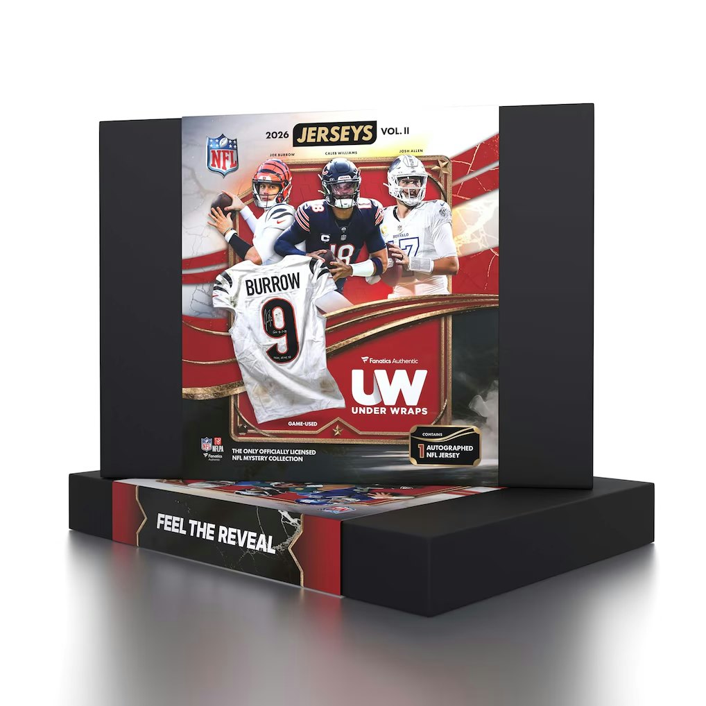Under Wraps 2026 NFL Jerseys Vol. II Autographed Mystery Box: $550 In-App
