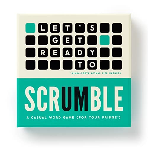 Brass Monkey Scrumble Word Making Magnetic Fridge Game: $14 Brass Monkey Scrumble Word Making Magnetic Fridge Game: $14