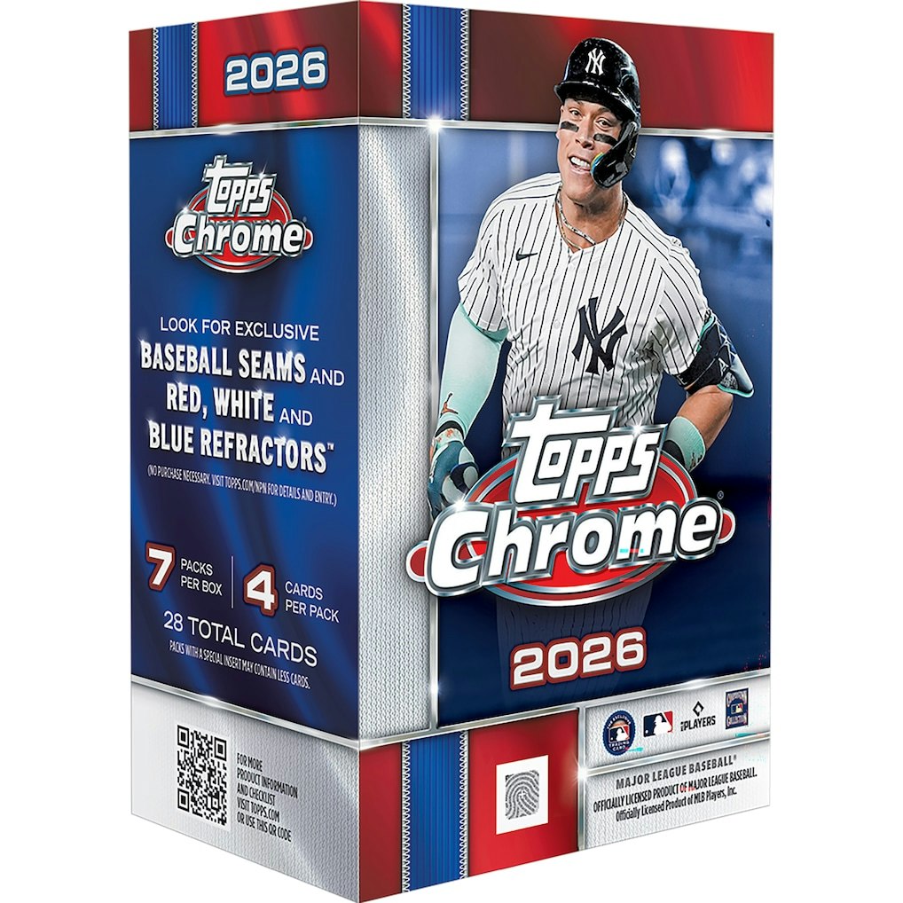 2026 Topps Chrome Baseball Factory Sealed Value Box: $39.99