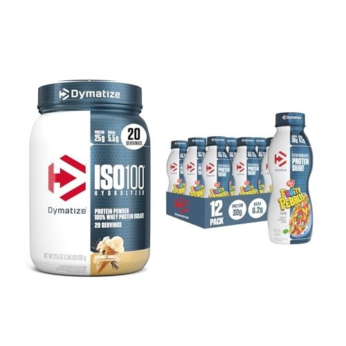 Dymatize Performance Protein Shake 12-Pack and ISO100 Whey Protein Powder Isolate 20-Serving Tub: $69.47 Dymatize Performance Protein Shake 12-Pack and ISO100 Whey Protein Powder Isolate 20-Serving Tub: $69.47