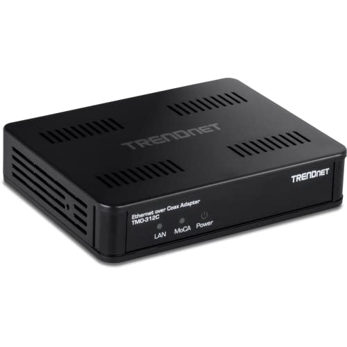 Trendnet TMO-312C Ethernet Over Coax MoCA 2.5 Adapter: $48.98 Trendnet TMO-312C Ethernet Over Coax MoCA 2.5 Adapter: $48.98