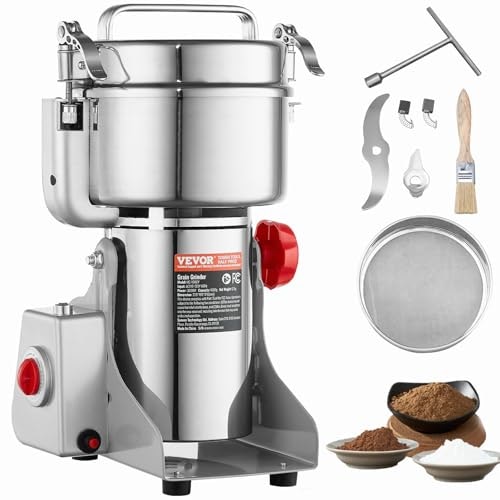 Vevor 1,000g 3,000W Electric Grain Mill Grinder: $70.90