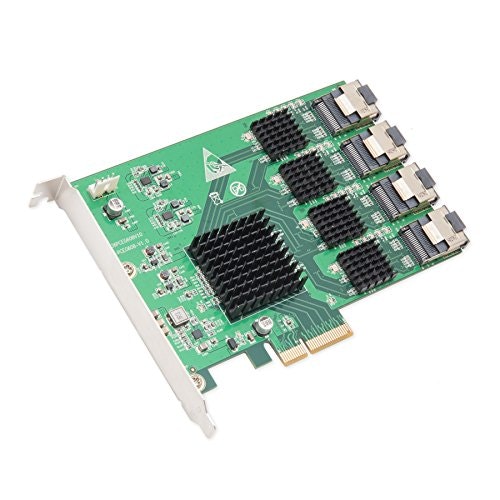 IO Crest 16-Port SAS PCIe 2.0 x4 Controller Card: $122.65